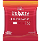 Folgers Classic Roast Medium Roast Ground Coffee, 42- 1.5 Ounce Fraction Packets, Frac Packs Generic