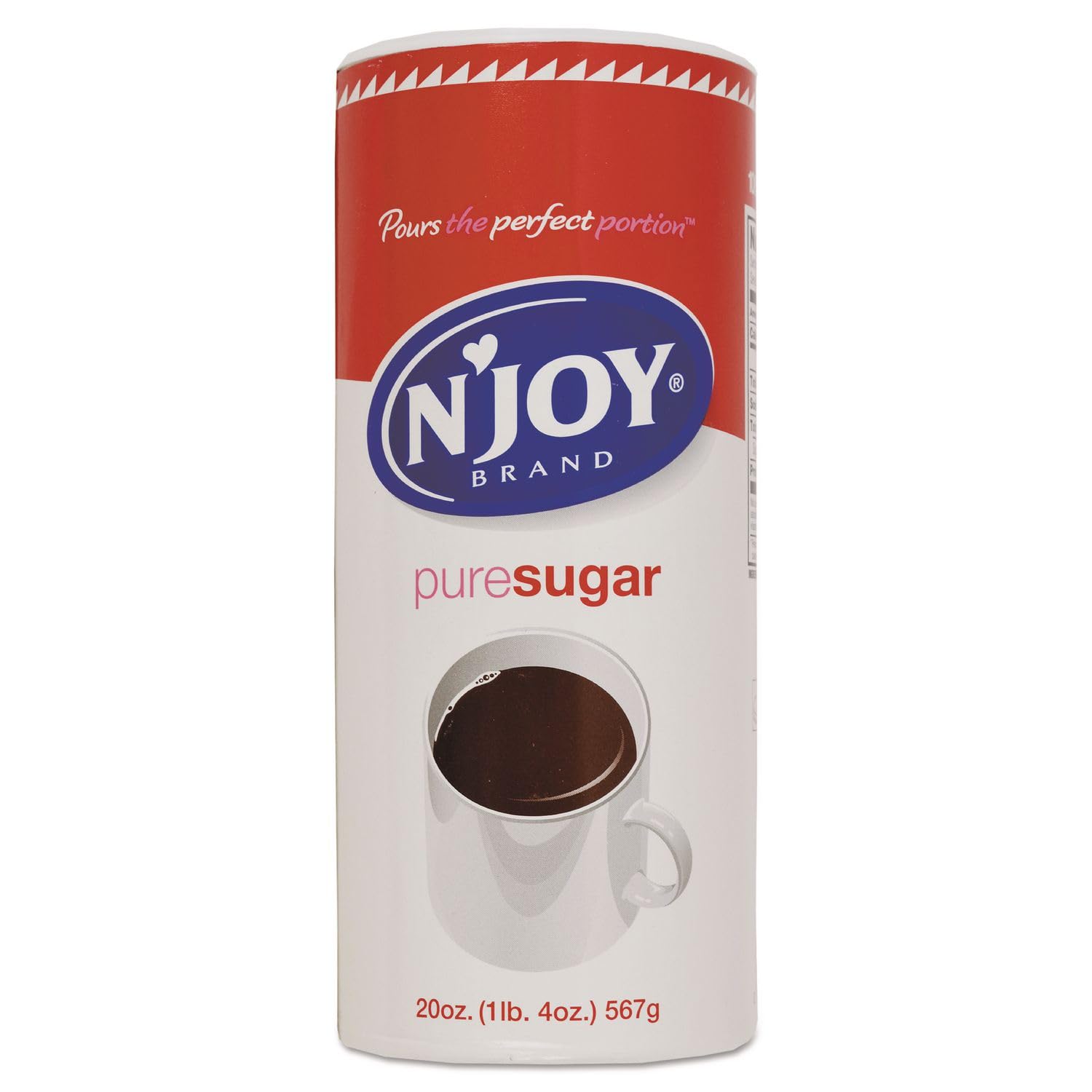 N'Joy 94205 Pure Sugar Cane, 20 oz Canister, 3/Pack Generic