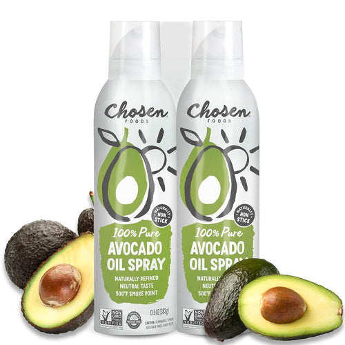 Chosen Foods 100% Pure Avocado Oil Spray, Keto and Paleo Diet Friendly, Kosher Cooking Spray for Baking, High-Heat Cooking and Frying (13.5 oz, 2 Pack) Generic