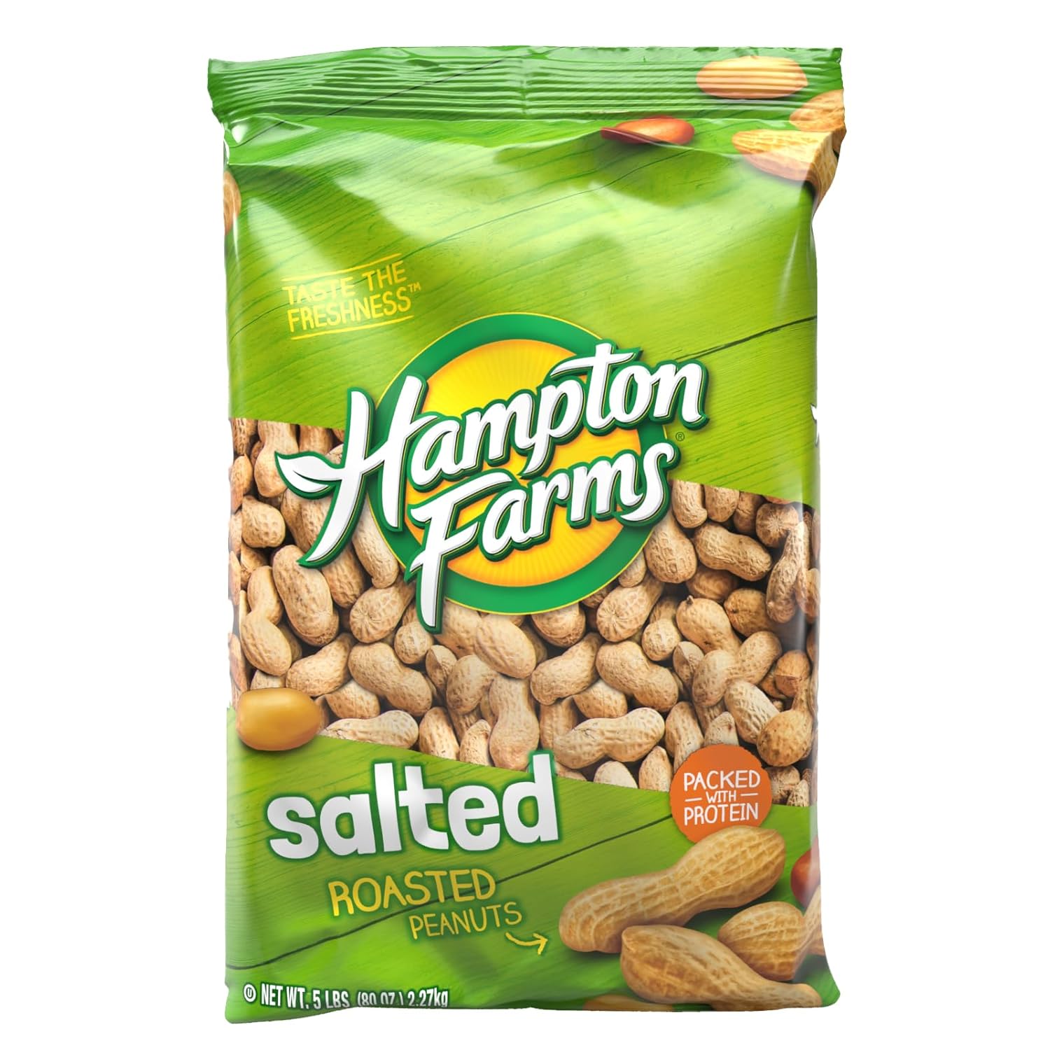 Hampton Farms - Fancy Roasted In-Shell Salted Peanuts - 5 lb. Bag Generic