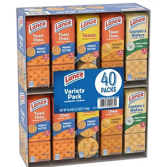 Lance Variety Pack Sandwich Crackers, 40 pk Generic