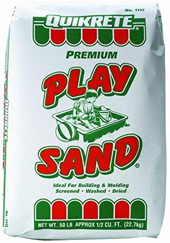 Quikrete Sandbox Play Sand - Outdoor Kids Filtered for Sand Box - Screened, Washed and Dried Tan Color - 50 Pounds BinsShop