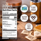 Sugar In The Raw Granulated Turbinado Cane Sugar On The Go Packets, No Erythritol, Pure Natural Sweetener, Hot & Cold Drinks, Coffee, Baking, Vegan, Gluten-Free, Non-GMO, 200 Count Packets (2-Pack) Generic