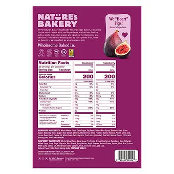 Nature's Bakery Fig Bars, Variety Pack, 2 oz., 32 ct. Generic