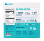 Nutrition facts label and branding information on Liquid I.V RainbowSherbert