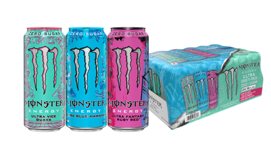 Monster Energy Ultra Energy Drink, Variety Pack, 16 fl. oz., 24 pk. Generic